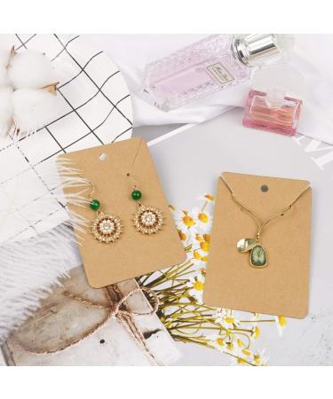 150 Earring Cards with Self-Seal Bags and Kraft Paper Tags - Brown - Buy Online on GoSupps.com