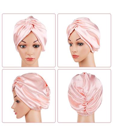 4-Piece Silk Sleep Cap Set for Women | Double-Sided Silk Night Bonnet in Chic Colors - Buy Online on GoSupps.com
