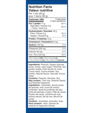 KIND Fuel Bars Double Dark Chocolate Nut 50 Gram Bars (4 Pack) 12g Protein Gluten Free Double Dark Chocolate Nut 4 Count (Pack of 1) - Buy Online on GoSupps.com