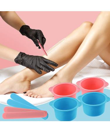 4PCS Silicone Wax Pot & Warmer Liner Set | Easy-to-Clean Non-Stick Bowl for Hair Removal | Includes 4 Spatulas | 14 Oz Capacity - Buy Online on GoSupps.com