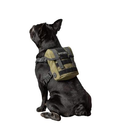 OneTigris Dog Pack Backpack Durable Small Medium Dog Pack with Litter Bag Exit for Camping Hiking Daily Walking (Ranger Green X-Small) X-Small Green - Buy Online on GoSupps.com