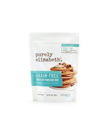 Purely Elizabeth Grain-Free Protein + Collagen Pancake Mix - Certified Gluten-free, Vegan & Non-GMO | Protein & Nutrient-Rich Breakfast | 10oz Protein & Collagen 6-Pack