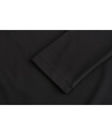 SSLR Women's Thermal Turtleneck Shirt | Fleece Lined Winter Top | Slim Fit Base Layer | Black, Large - Buy Online on GoSupps.com