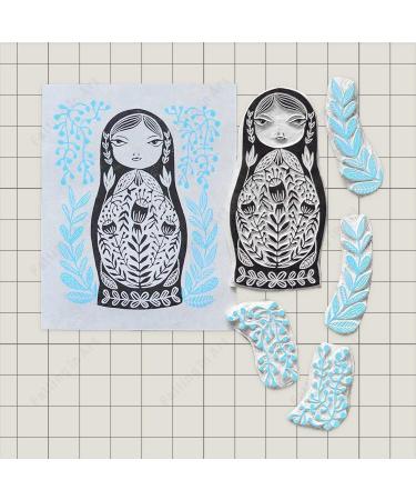 Falling in Art White Rubber Carving Block 6 x 6 - 4 Pack for Printmaking Stamps & Crafts - Buy Online on GoSupps.com