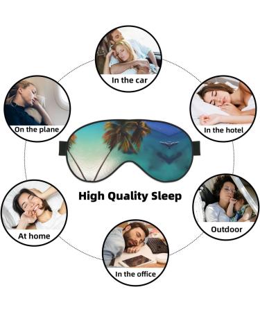 Beach Coconut Sunshine Eye Mask | Soft Adjustable Comfort for Men & Women | International Shipping Available - Buy Online on GoSupps.com