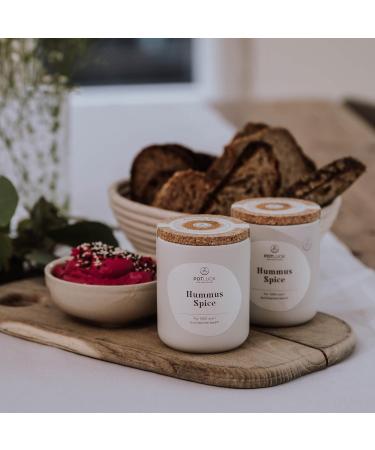 Potluck Hummus Spice Mix | Vegan Gluten-Free Ceramic Pot | 65g Natural Ingredients for Delicious Dips - Buy Online on GoSupps.com