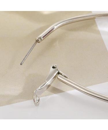 Feylie Minimalist Round Creole Earrings | Fashionable Punk Ear Studs & Statement Jewelry Gift - Buy Online on GoSupps.com