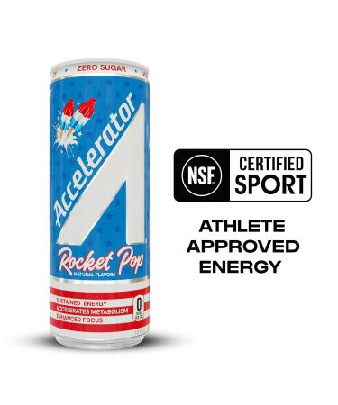 Accelerator Rocket Pop Energy Drink - 12 fl oz Can (Pack of 12) | Buy Internationally - Buy Online on GoSupps.com