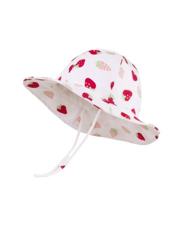 QIWENJUN Straw Baby Hat Summer Toddler Girls Beach Sun Hat Little Girl Kids Summer Straw Hat Baby Sun Hat