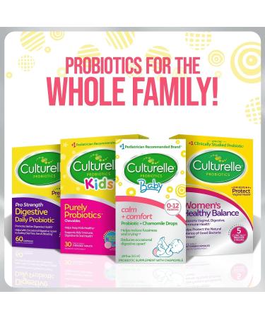Culturelle Baby Calm & Comfort Probiotics + Chamomile Drops - Digestive Health for Infants & Kids, Gluten Free, Non-GMO, 8.5 ml - Buy Online on GoSupps.com