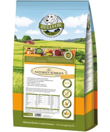 Bellfor Hypoallergenic Dog Food Set - 4 kg - 200 g - Dog Diet - 120 g - For Nutritionally Sensitive Dogs - Large Overweight Dogs - Psyllium Husks - Psyllium Powder - Buy Online on GoSupps.com