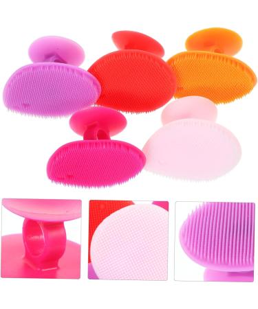 Collbath 5-Piece Heart-Shaped Bathing Brush Set for Kids | Multifunctional Silicone Hairbrush & Facial Cleansing Massager | Ideal for Bathing & Massage - Buy Online on GoSupps.com