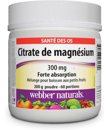 Webber Naturals Magnesium Citrate Powder - Buy Online on GoSupps.com