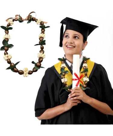 ORALGOS Unique Pearl-Closing Necklace | Brown Pearl Wreath & Leis for Special Ceremonies - Buy Online on GoSupps.com