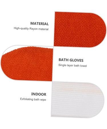 FOMIYES 2pcs Grit Bath Scrubber Gloves - Body Cleaning Mittens for Exfoliation and Bathing - Buy Online on GoSupps.com