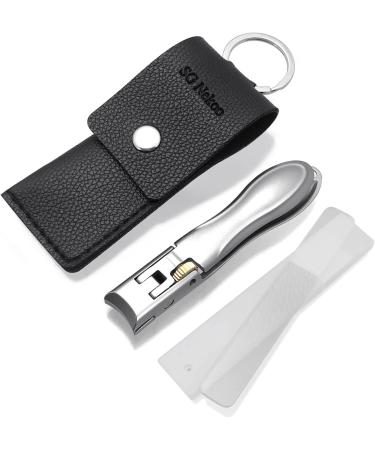 SGNEKOO Wide Jaw Opening Nail Clippers Set with Safety Lock - Heavy Duty Fingernail and Toenail Cutter for Thick Nails - Curved Design (CL2P) - Buy Online on GoSupps.com
