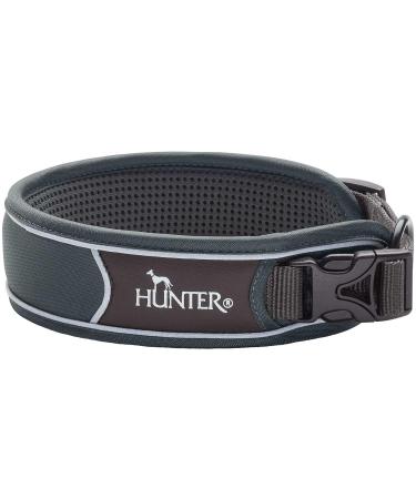 HUNTER DIVO dog collar nylon XL grey/grey Grey XL