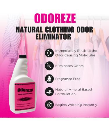 Natural Clothing Smell Removal Laundry Additive | 32 oz Makes 128 Gallons | Effective Laundry Odor Remover - Buy Online on GoSupps.com