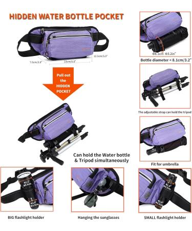 TUDEC Dogs Jogging Line with Belly Belt - Elastic Reflective Leash for Large & Medium Dogs Includes Feces Bag Dispenser - Gray Purple - Buy Online on GoSupps.com