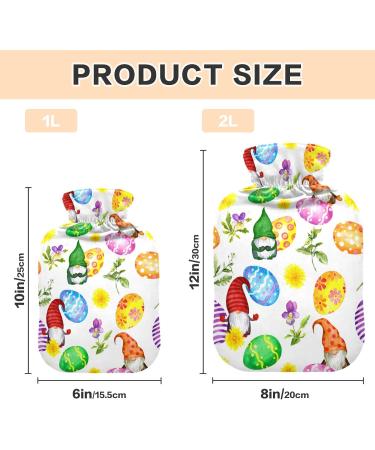 Happy Easter Hot Water Bottle with Soft Cover - Warm Relief for Bed Hand Neck & Shoulders | 1L - Buy Online on GoSupps.com