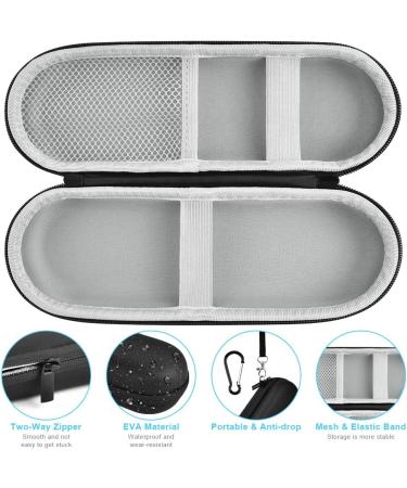 LOPHE Electric Toothbrush Travel Case Dustproof Toothbrush Storage Holder Portable Toothbrush Protective Cover Bag Electric Toothbrush Case Container for Business Camping Travel Black - Buy Online on GoSupps.com