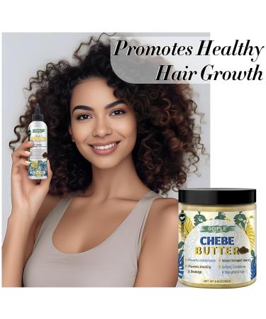 Chebe Hair Growth Oil & Butter - Deep Moisturization for All Hair Types | 8.8oz | Men & Women - Buy Online on GoSupps.com