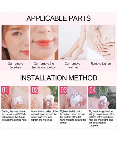 Threading Epilator Threader Hair Remover Electric Threading Epilator Physical Threader Hair Remover for Face Arm Leg Use() - Buy Online on GoSupps.com