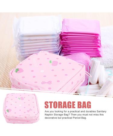 Healvian Outdoor Decor Napkin Storage 2pcs - Cute Cartoon Menstrual Pad Holder & Tampon Pouches for Women - Feminine Pad Disposal Bags - Buy Online on GoSupps.com