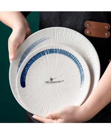 Dinnerware Dishes Plates Ceramic Steak Plate Fruit Plate Dim Sum Plate Dinner Plate Western Tableware Plates for Home Kitchen Hotel Party Dinner Restaurant Family Party Plates (Size : 20.5cm) - Buy Online on GoSupps.com