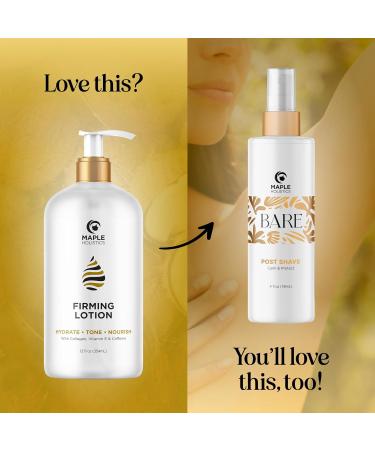 Skin Firming Body Lotion for Women | Caffeine & Collagen with Hyaluronic Acid | Tightening & Hydrating Lotion for Dry Skin Cellulite Belly Bum Chest & Thighs - Buy Online on GoSupps.com