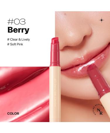Buy Nature Republic Honey Melting Lip Tint (03 Berry) - K-Beauty Lip Plumper & Gloss for a Cute Glowing Smile | International Shipping Available - Buy Online on GoSupps.com