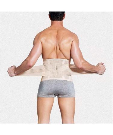 Back Bandage for Men | Double Compression Support Belt for Lower Back Pain Relief | Herniated Disc & Sciatica Support | Slimming Wrap | Sports Federation - Black - Buy Online on GoSupps.com
