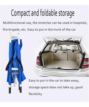 Portable Stretcher Waterproof Foldable Steel Emergency Rescue Stretcher for Hospital Clinic Home Sports Venues Ambulance - Buy Online on GoSupps.com