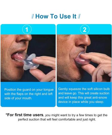 PHCOMRICH Anti Snoring Silicone Tongue Retainer - Stop Snoring Solution - Buy Online on GoSupps.com