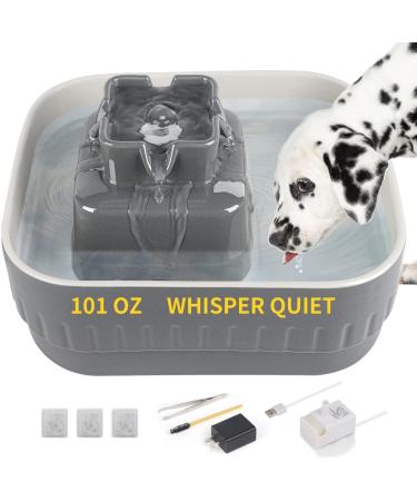 Kastty 18 Pack Ceramic Pet Water Fountain Replacement Filters - Activated Carbon & PP Cotton, Food Grade - Filter for Healthy Drinking Water - Buy Online on GoSupps.com