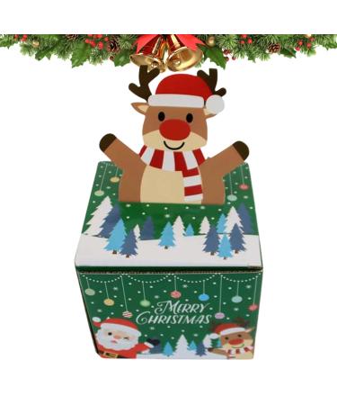 Christmas Cash Holder | Paper Christmas Money Box for Kids - Holiday Candy Holder Package Box with 30 Storage Bags Green