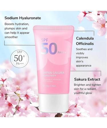 EXQST Japanese Sakura Sunscreen Cream SPF 50+ Pa+++ Skin Sunscreen Suitable for All Skin Types - Buy Online on GoSupps.com