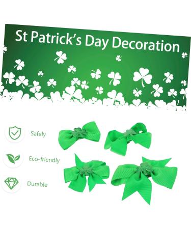 minkissy 3 Pairs Hair Clip Shamrock Hair Clips St. Patrick Glitter Hair Clips Shamrock Barrettes Kids Hair Accessories Party Favor Child Cosplay Stainless Steel and Fabric Stocking - Buy Online on GoSupps.com
