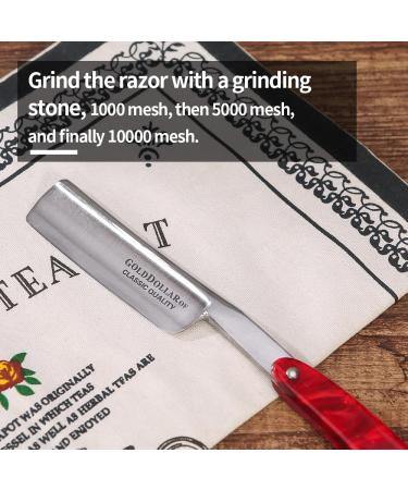Premium Straight Edge Razor for Men | Stabilizer-Free Barber Razor with Acrylic Handle | Best Shaving Safety Razor for Grooming - Buy Online on GoSupps.com