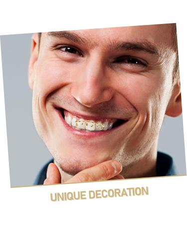  WEKADRIN Hiphop Gold Plated Water Drop Braces With Six Teeth Drop Teeth Caps Hiphop Drip Teeth Caps Grill Cap With Upper Teeth Drop Cap Teeth Hiphop Teeth Cap Golden Copper - Buy Online on GoSupps.com
