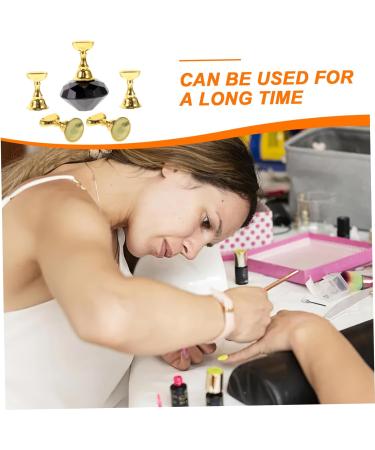 Housoutil 1 Set Manicure Practice Base Practice Nail Stand Nail Tip Stand Base Manicure Training Holder Nail Art Tip Holder Nail Stand Display Resin False Nails Compression 4.50X3.00X3.00CM Black - Buy Online on GoSupps.com