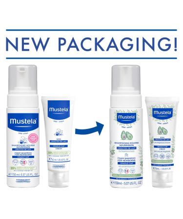 Mustela Baby Cradle Cap Bundle: Natural Shampoo & Cream with Avocado - 2 Piece Set - Buy Online on GoSupps.com