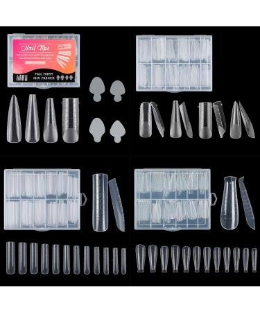 Duals Forms Acrylic Nail System UV Gel Nail Mold Full Cover Fasle Nail Tips Nail Form French Extension Tips Stickers Duals Forms Nail Mold For Uv Gel For Toes - Buy Online on GoSupps.com