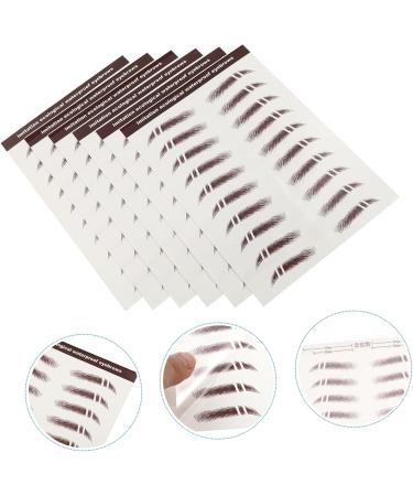 FOMIYES 12 Pcs Eyebrow Stickers Water Proof Stickers 6d Eyebrow Transfers Sticker Imitation Eyebrow Sticker - Buy Online on GoSupps.com