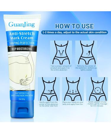 Best Stretch Mark Removal Cream - Pregnancy & Scar Treatment | Deep Repair Belly Butter 2.82 Oz - Buy Online on GoSupps.com