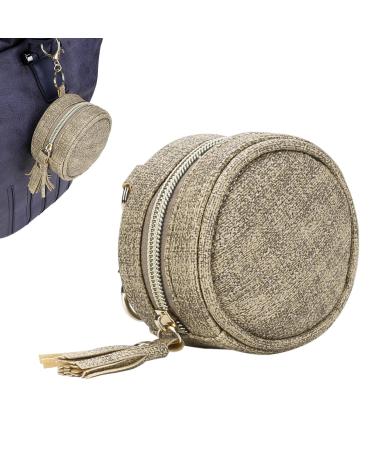 Baok leather pacifier holder pocket - pacifier case for diaper bag - PU leather pacifier bag PU pacifier holder pocket pacifier box r -b