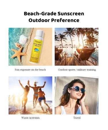 DISAAR BEAUTY Sunscreen Spray SPF50+ with Aloe Vera & Vitamin E - Moisturizing Anti-Aging Protection 160ml - Buy Online on GoSupps.com