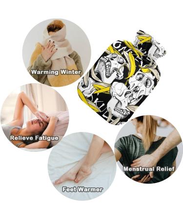Naanle Transparent Banana Monkey Skull Hot Water Bottle 1L | Bed & Hand/Foot Warmer for Pain Relief & Heat Therapy - Buy Online on GoSupps.com