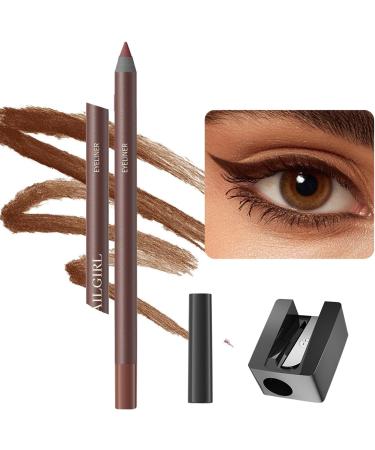 Eye PencilWaterproof Eye Gel Pencil with Sharpener Long Lasting Waterproof and Smudge Resistant Cosmetics 3chocolate - Buy Online on GoSupps.com