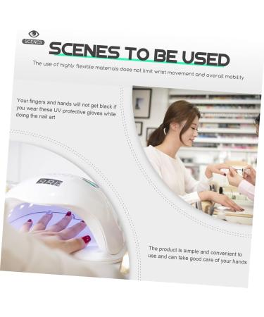 Healeved 3 Pairs Sun Protection Half Finger Gloves Salon Supply Hand Gloves for Protection Prevention Gloves Salon Manicure Gloves UV Gloves Pink Fingerless Nylon Hand Guard Miss - Buy Online on GoSupps.com